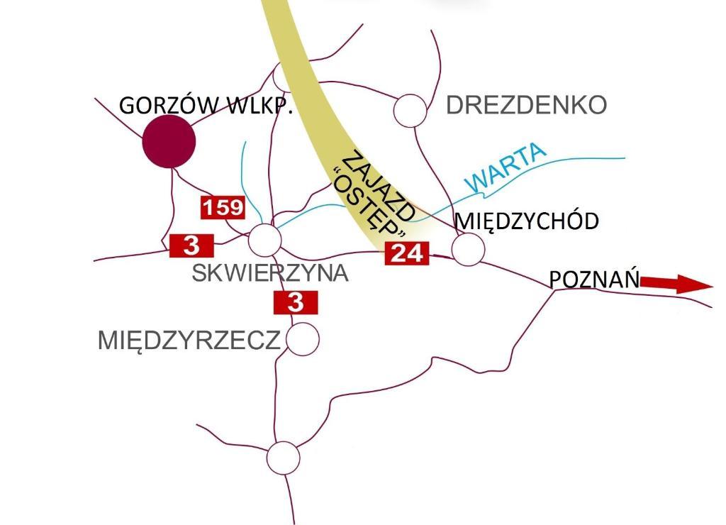 Zajazd Ostep Gorzyń Εξωτερικό φωτογραφία